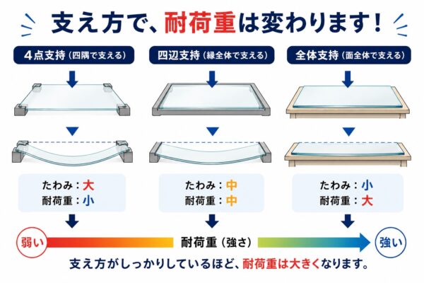 支え方