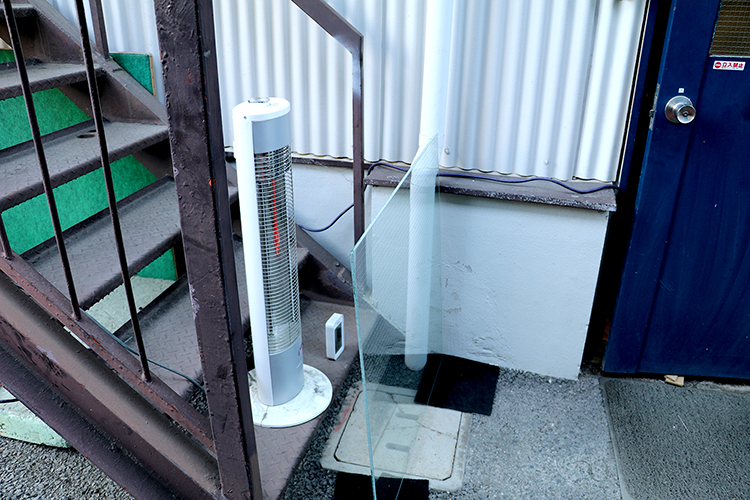 熱割れ（実験の配置）